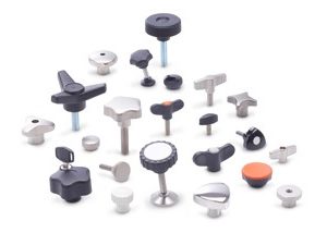 Tensioning, clamping with knobs